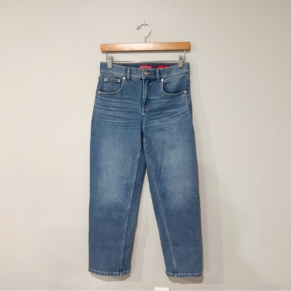 SPANX Women's Classic Blue Straight Leg Jeans